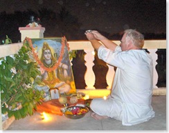 Richard at Mahasivaratri Puja