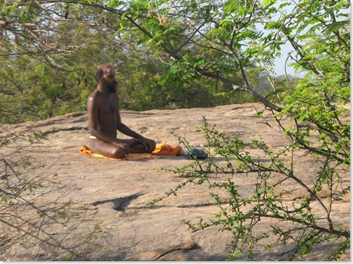 sitting sadhu