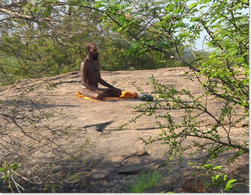 Sadhu meditating